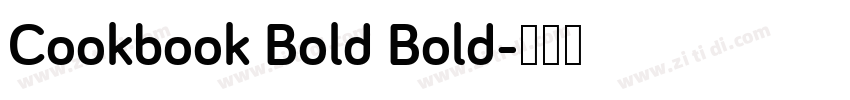 Cookbook Bold Bold字体转换
